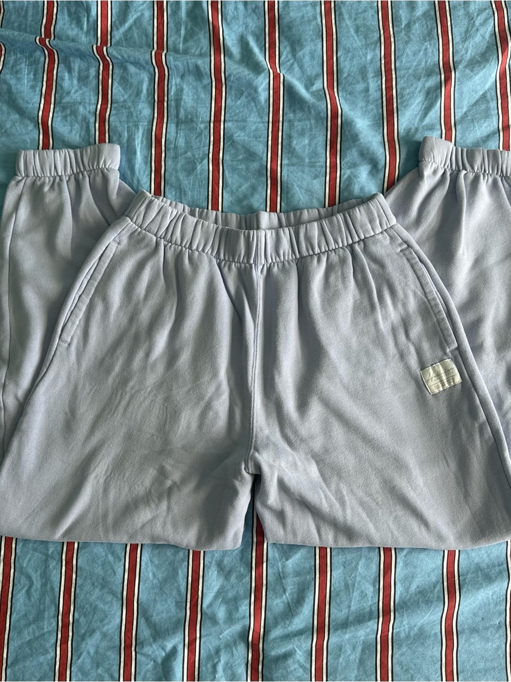 Hollister Light Blue Elastic Waist Kids Shorts
